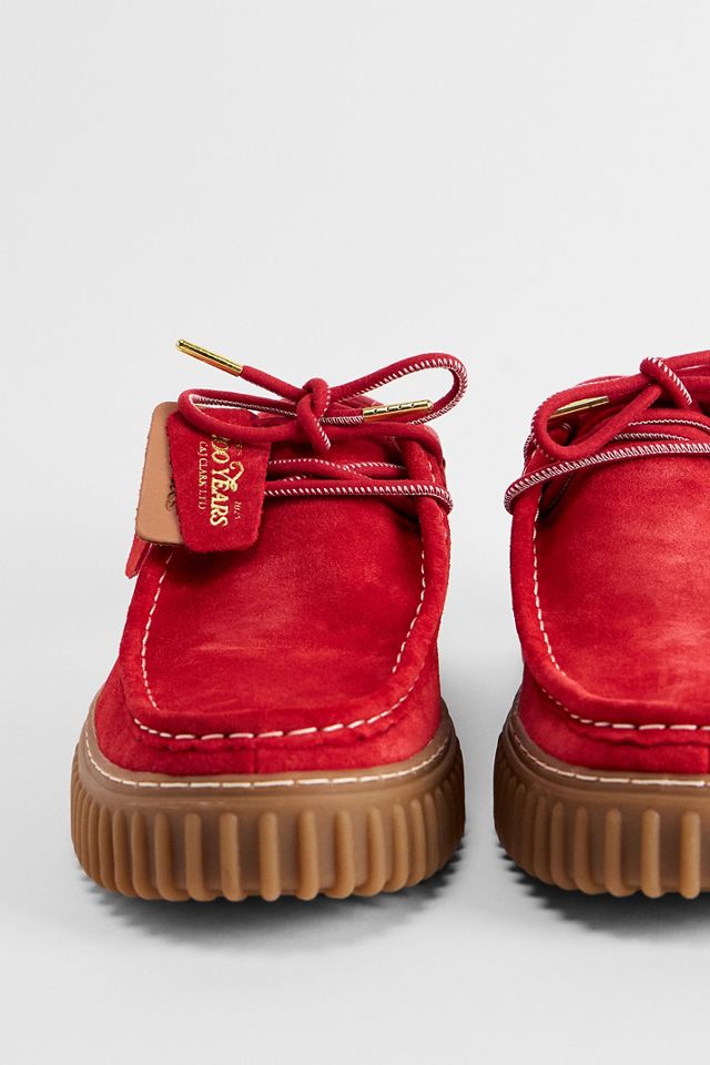 Scarpe Clarks Originals Torhill Lo Scamosciate Rosse #3