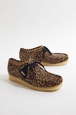 Clarks Leopard Print Wallabee Shoes