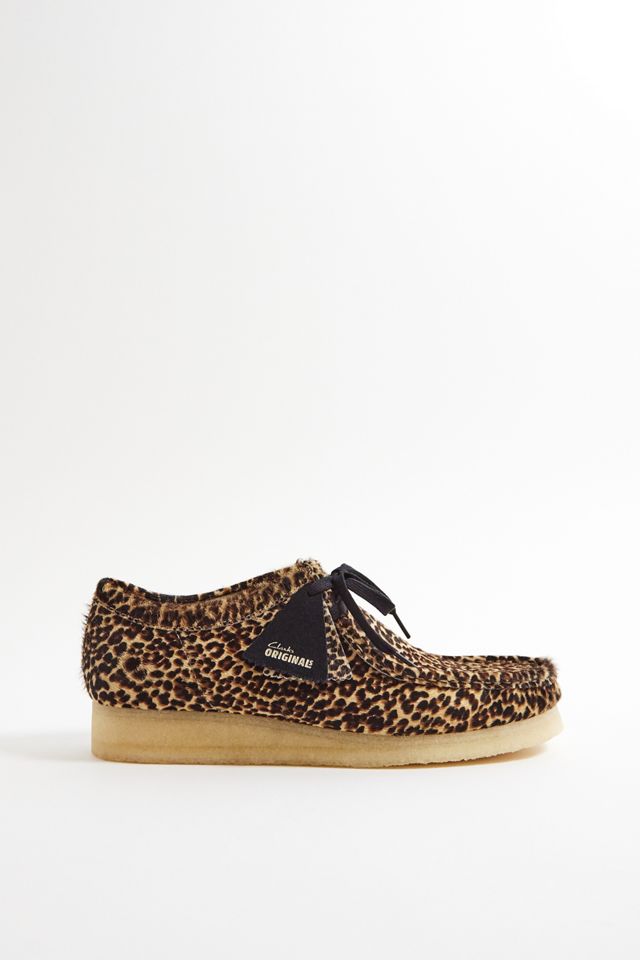 Clarks Leopard Print Wallabee Shoes #1