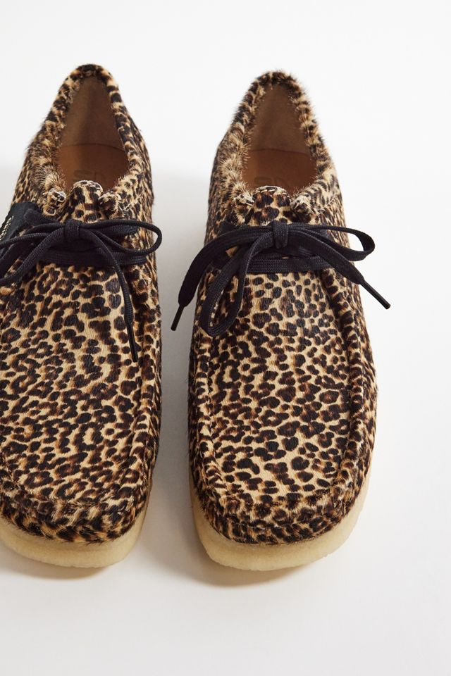 Clarks Leopard Print Wallabee Shoes #2