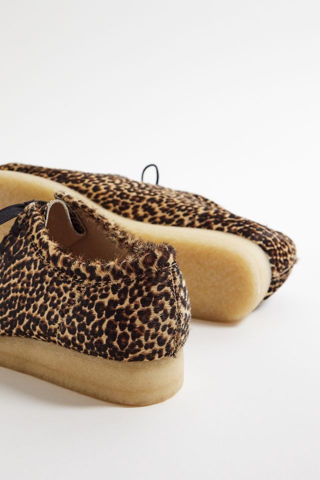 Clarks Leopard Print Wallabee Shoes #3