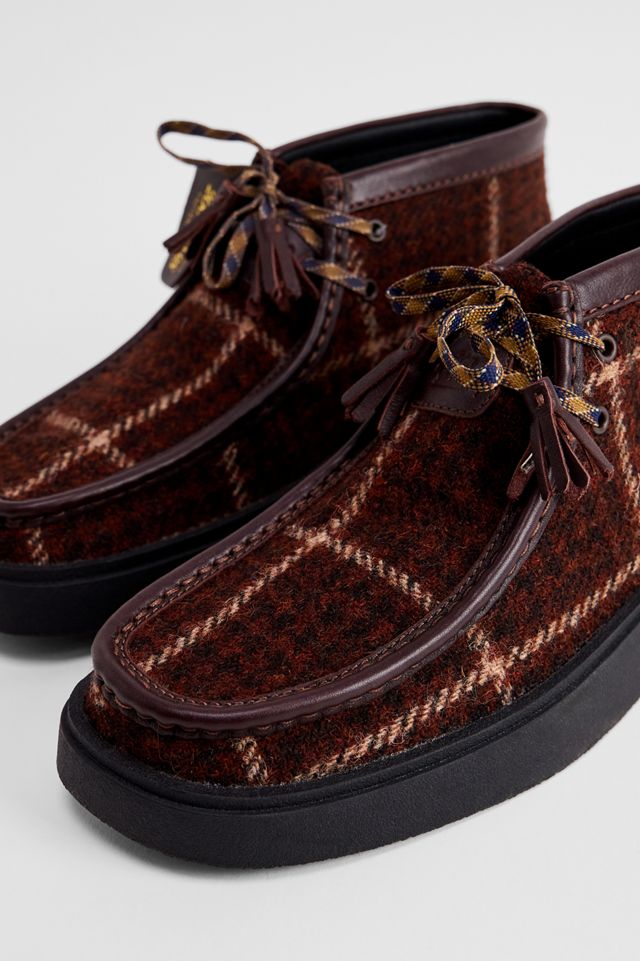 Chaussures Clarks Originals Torview Hi Wallabee en tweed Harris bourgogne #2