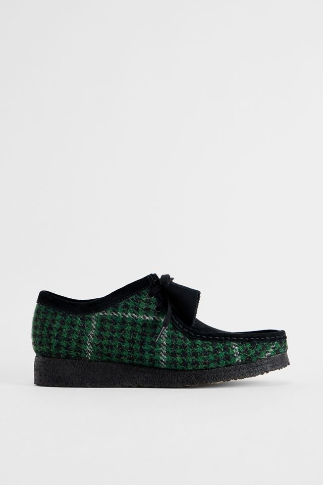 Scarpe Clarks Originals Wallabee in tweed Harris verde #1