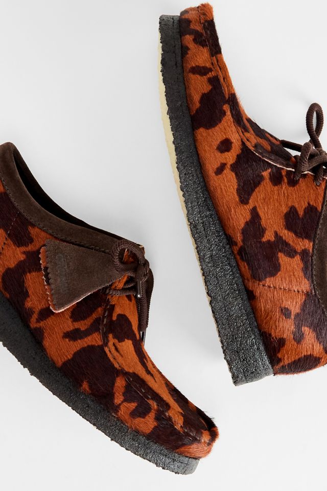 Scarpe Wallabee Stampa Mucca Marrone Clarks Originals #2