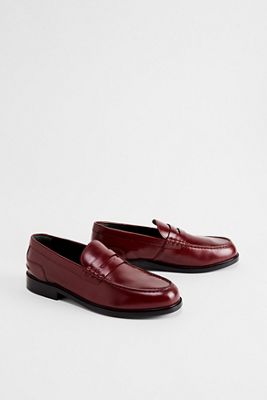 Clarks Originals Wine James Craft Leather Loafers