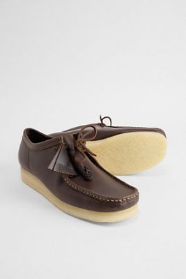Chaussures en cuir Wallabee marron Clarks Originals