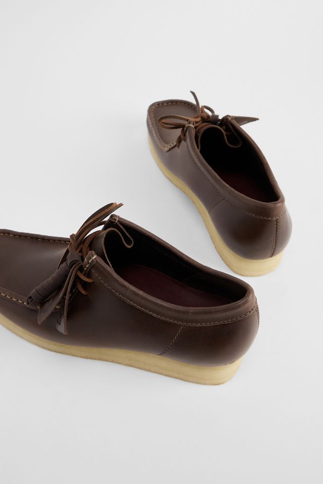 Clarks Originals Scarpe Wallabee in Pelle Marrone #3