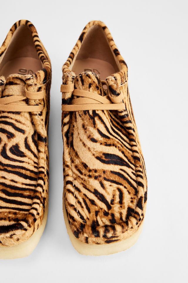 Clarks Originals Tiger Print Wallabee Shoes #2