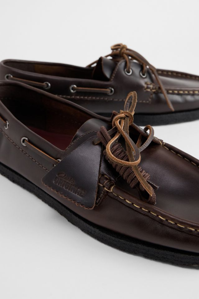 Clarks Originals Brown Godney Leather Boat Shoes #2
