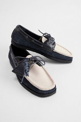 Clarks Originals Navy Godney Boat Shoes
