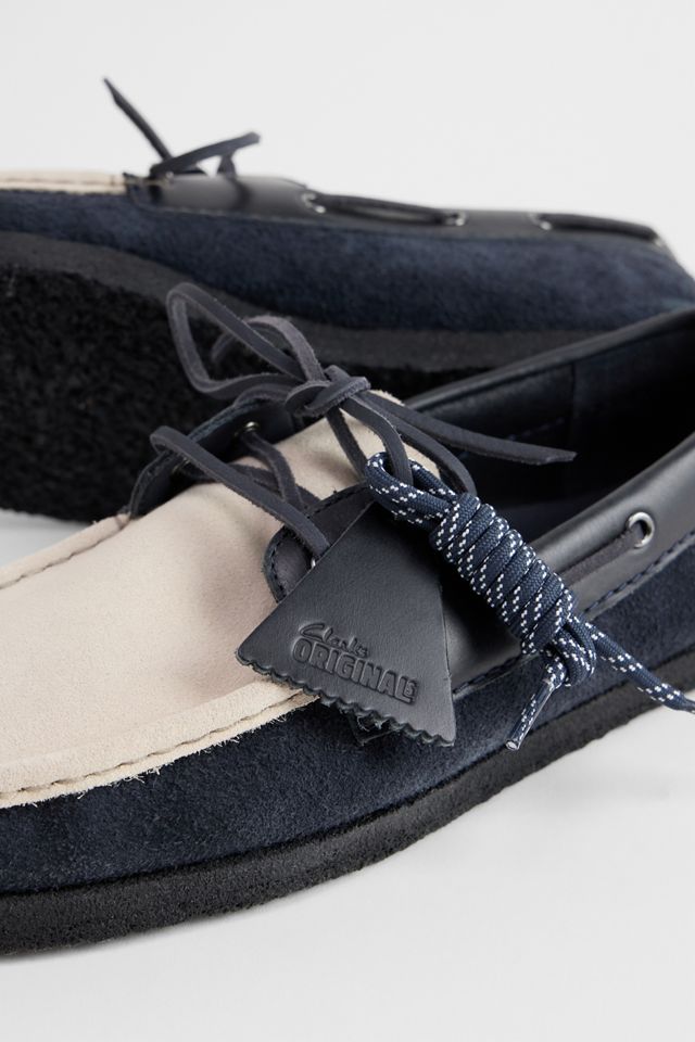 Clarks Originals Navy Godney Boat Shoes #2