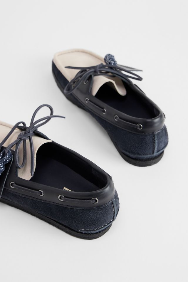 Clarks Originals Navy Godney Boat Shoes #3