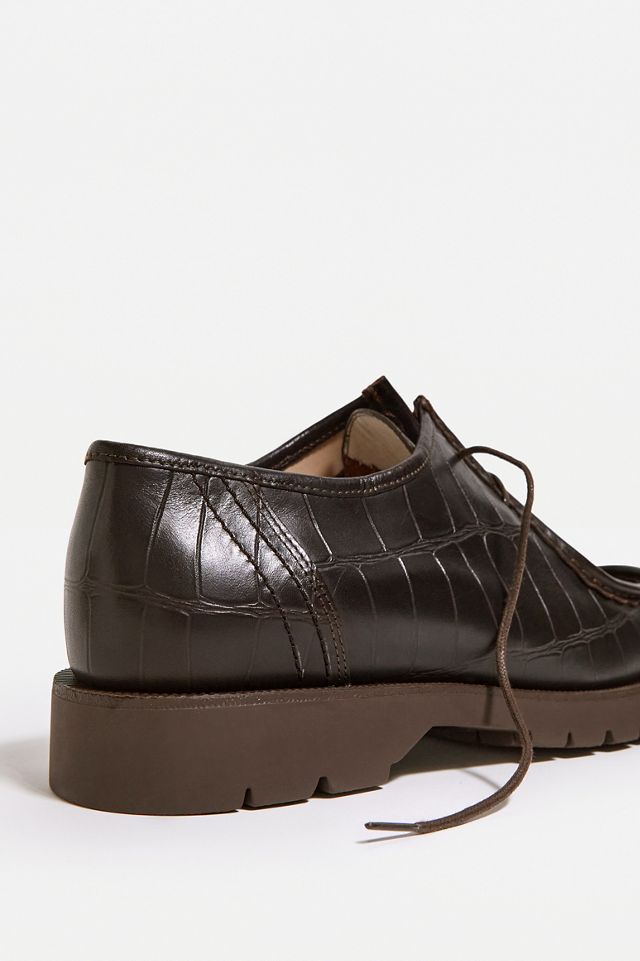 KLEMAN - Chaussures en cuir PADROR imitation croco marron #4