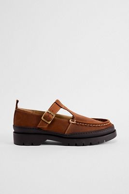KLEMAN Cognac Rade Mary Jane Shoes