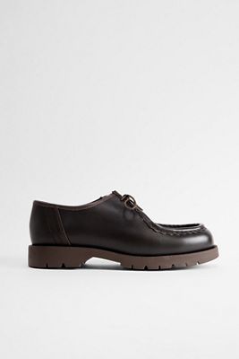 KLEMAN Braune Leder Padror Schuhe