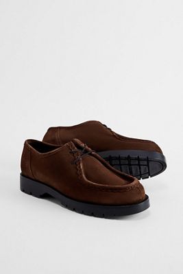 Scarpe Padror in Pelle Scamosciata Color Cioccolato KLEMAN
