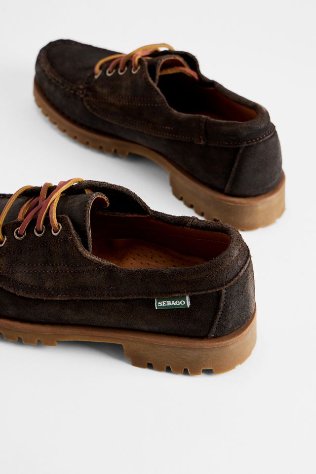 Mocassini Sebago Askook Lug in Camoscio Cerato Marrone Scuro #3