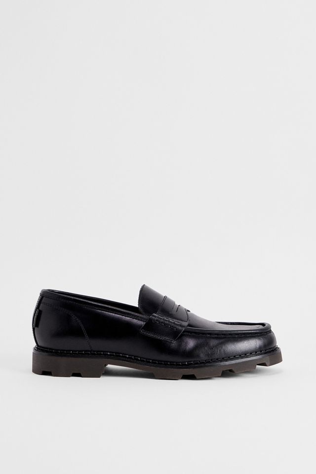 POMPEII Schwarze Modena Leder Loafers #1