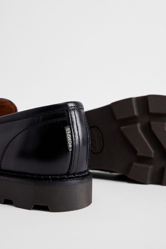 POMPEII Schwarze Modena Leder Loafers #2