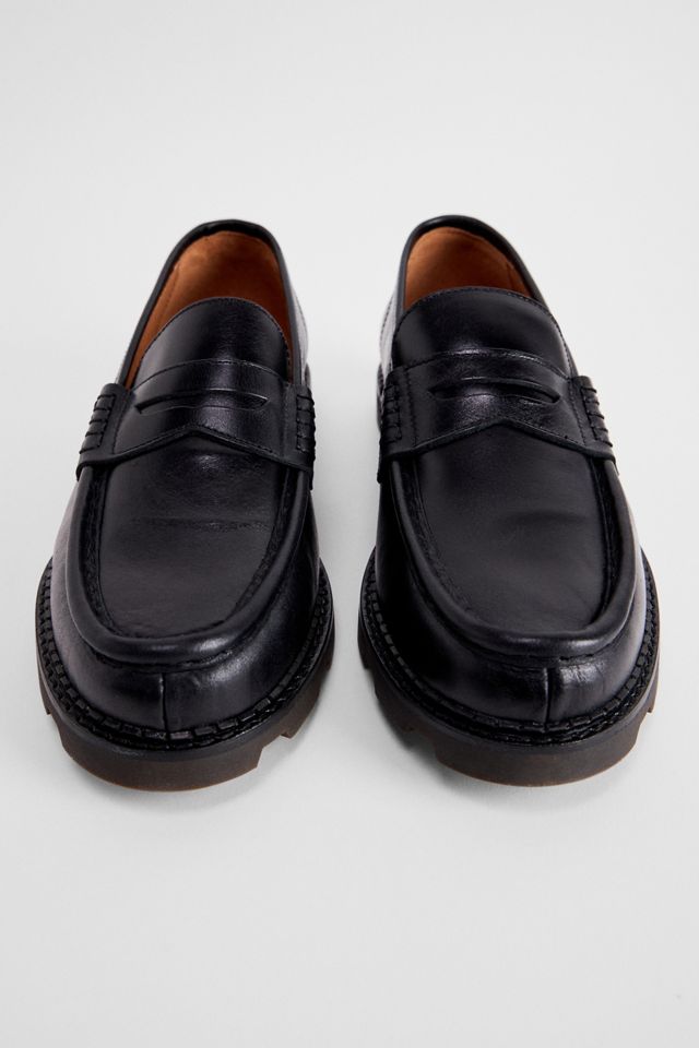 POMPEII Schwarze Modena Leder Loafers #3