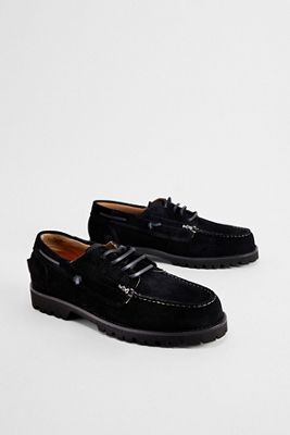 Mocassins POMPEII en Daim Bristol Noir