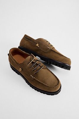 Mocassins POMPEII en Daim Bristol Kaki