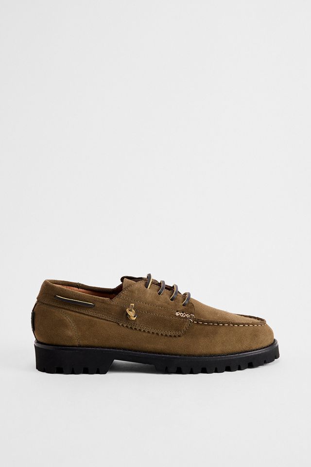 POMPEII Khaki Bristol Suede Loafers #1