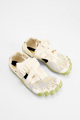Chaussures FiveFingers Breezandal ivoire et vertes Vibram