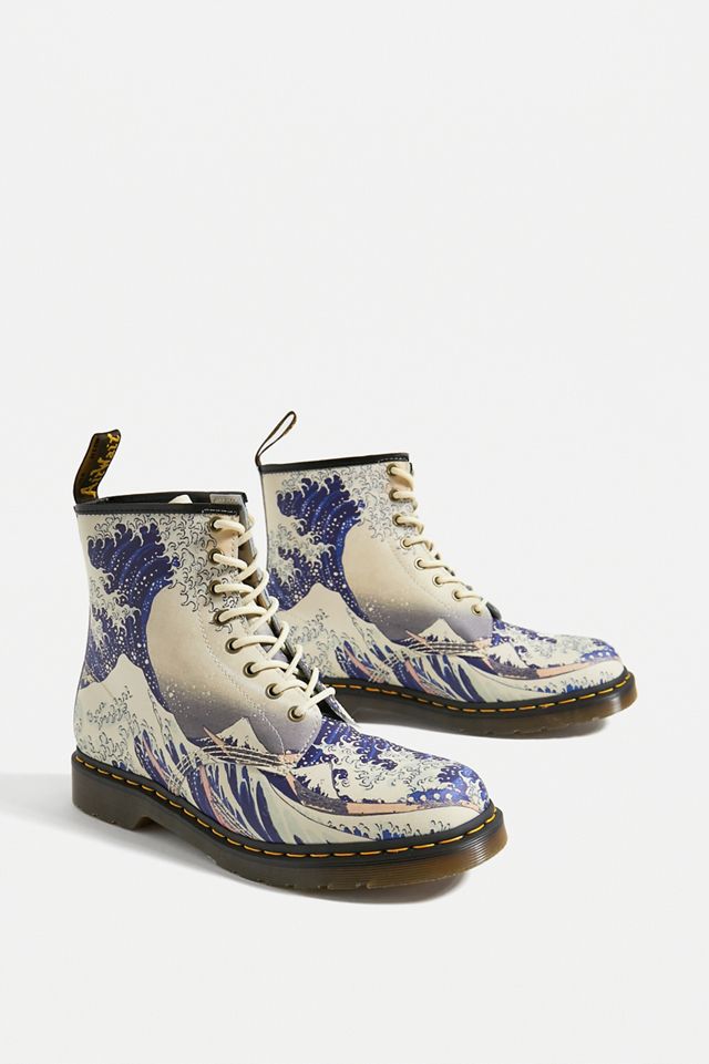 Martens x The Met 1460 The Great Wave Boots Urban Outfitters UK - Main Image