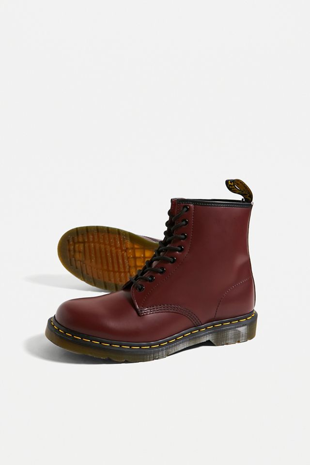 Dr. Martens Cherry Red 1460 Smooth 8-Eyelet Boots | Urban