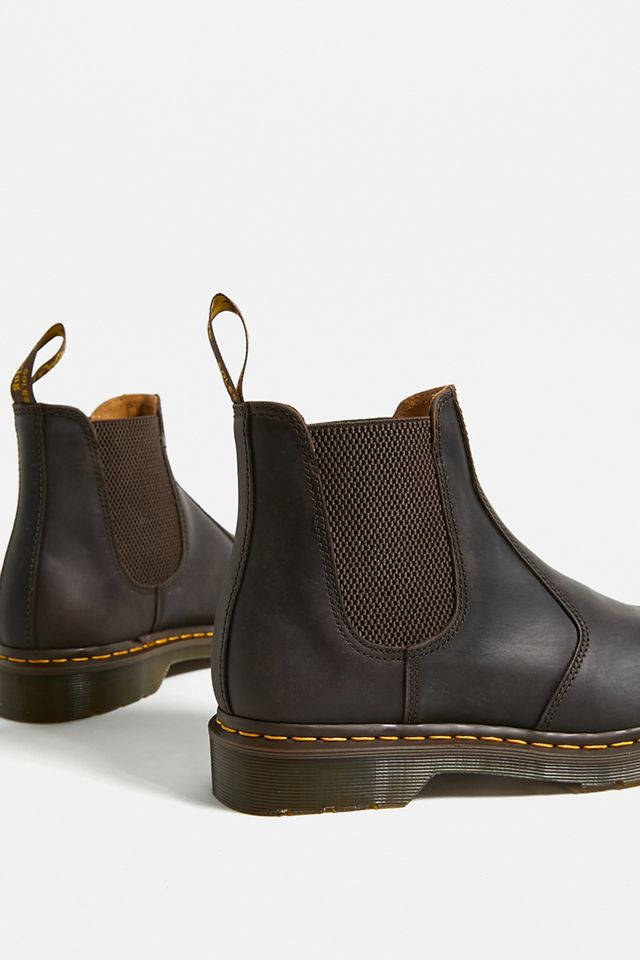 Dr. Martens Brown 2976 Yellow Stitch Chelsea Boots #3