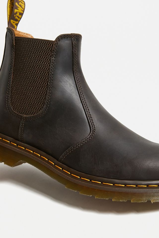 Dr. Martens Brown 2976 Yellow Stitch Chelsea Boots #5