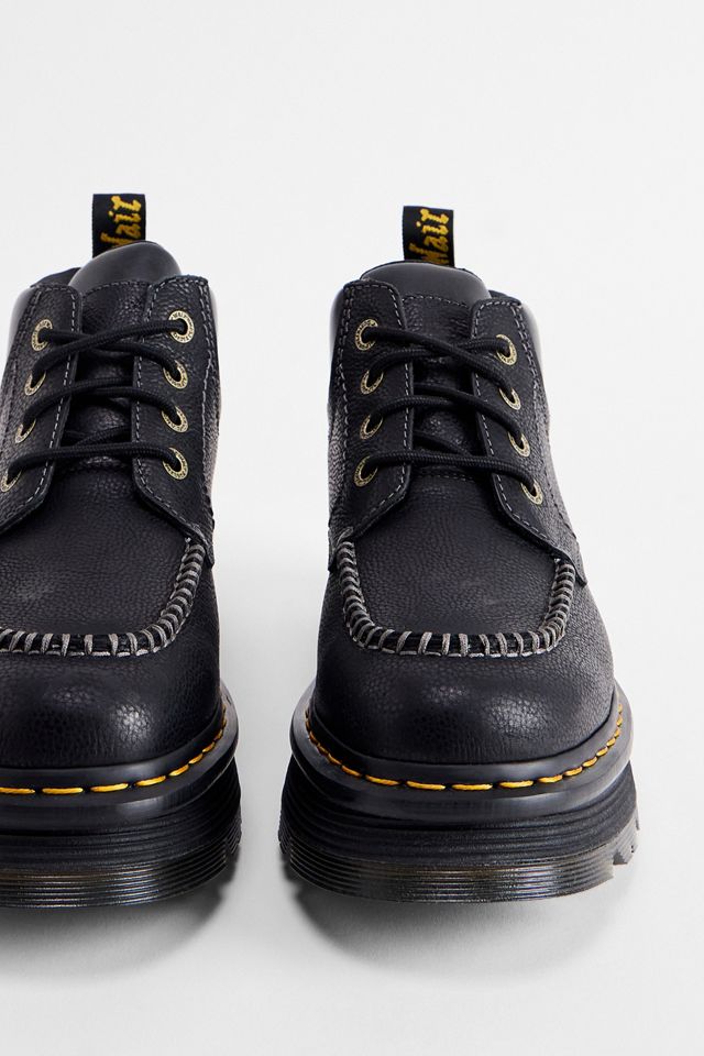 Dr. Martens Schwarze Zebzag 4-Ösen Stiefel #2