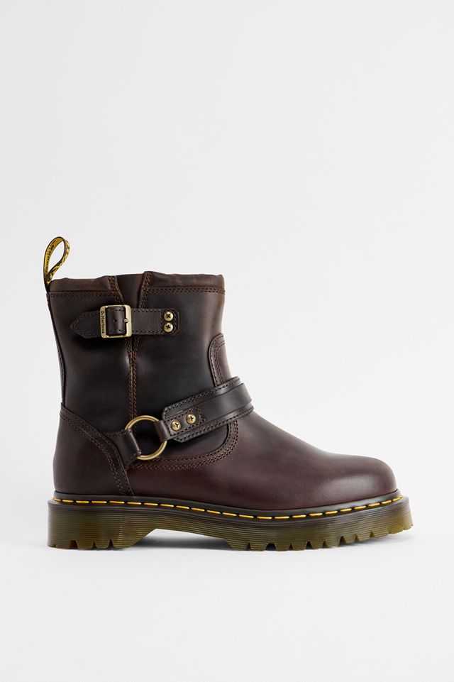 Dr. Martens Brown Anistone Harness Crazy Horse Biker Boots #1