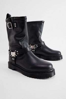 Dr. Martens Schwarze Wanama Anistone Stiefel
