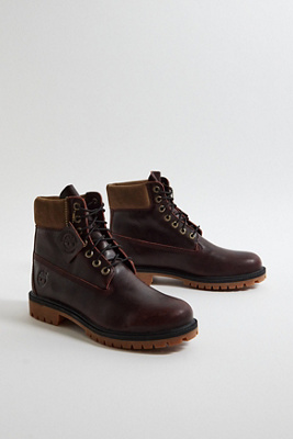 Timberland Waterproof Field Boot Burgundy Nubuck Men\'s Boots A1A2X Timberland 6-Inch Waterproof Field Boot Burgundy Nubuck  main image 4