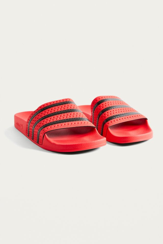 adidas Adilette Real Coral Pool Sliders | Urban Outfitters UK