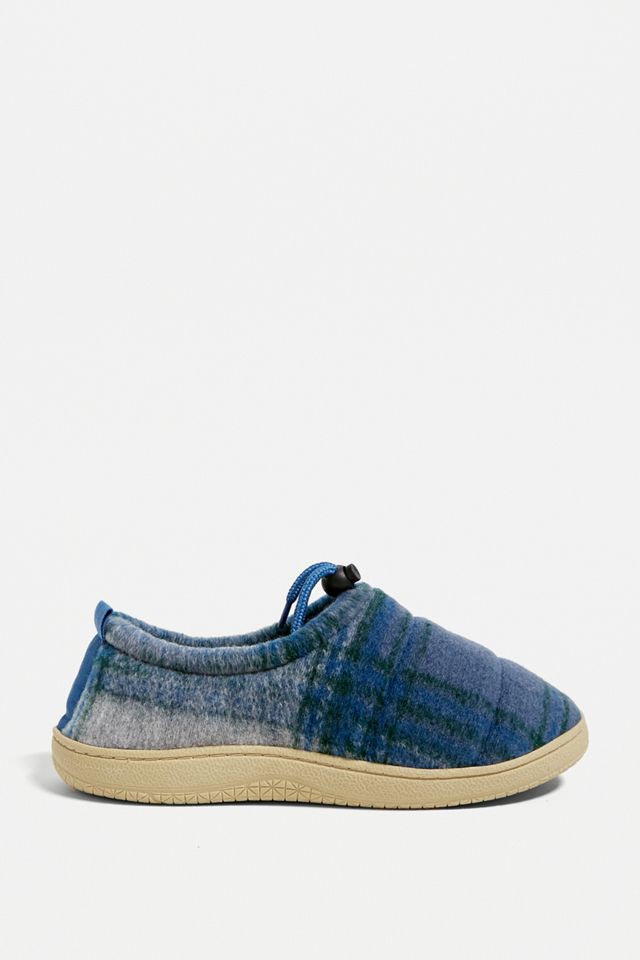 UO Exclusive Wool Check Hardsole Slippers #2