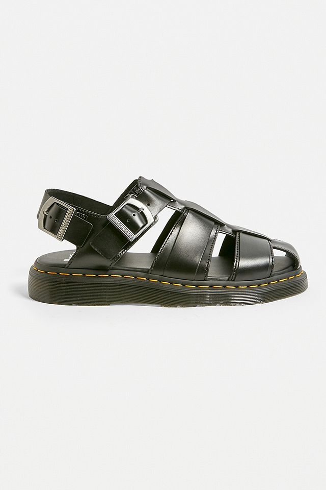 Dr. Martens Kassion Brando Black Sandals | Urban Outfitters UK
