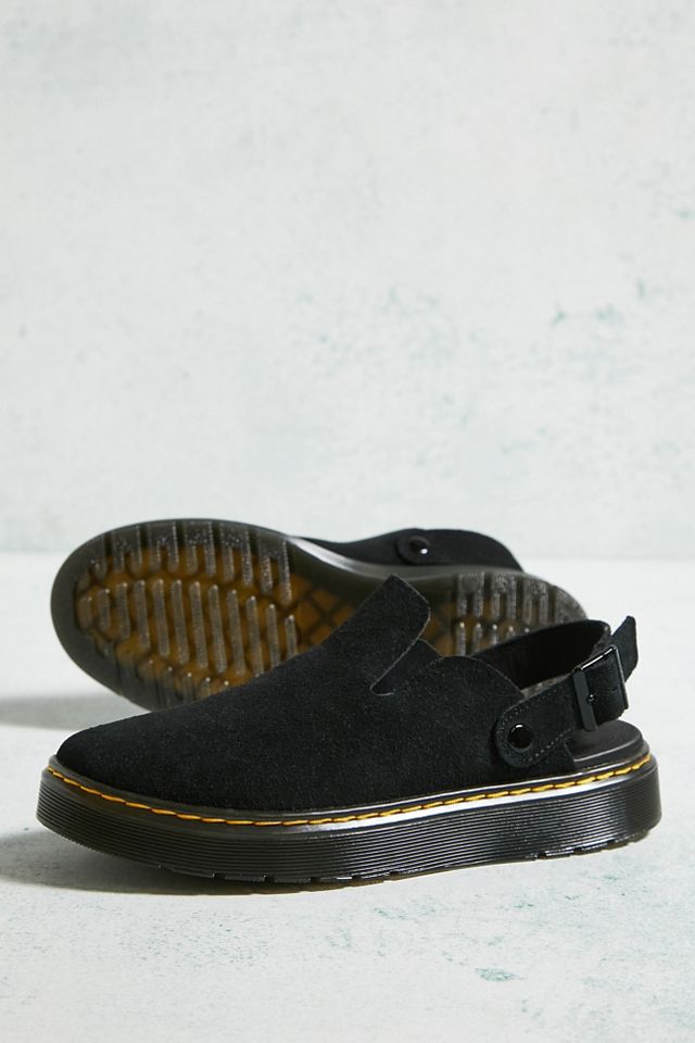 Dr. Martens Black Suede Carlson Sandals  #1