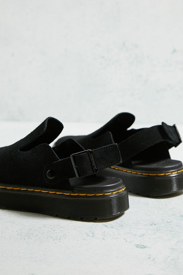 Dr. Martens Black Suede Carlson Sandals  #2