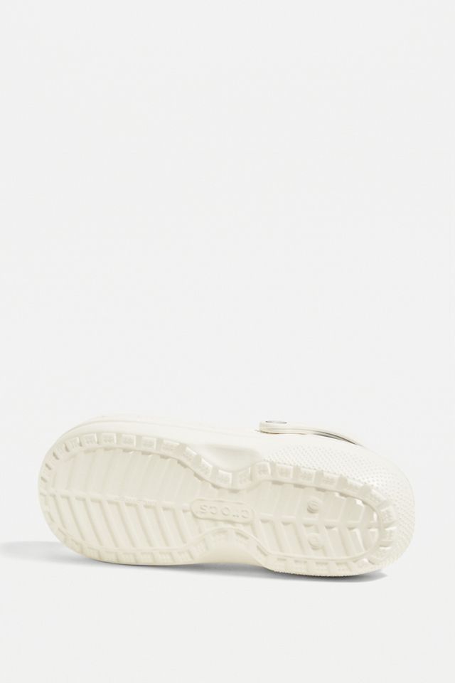 Crocs Faux Fur Lined White Clogs #4
