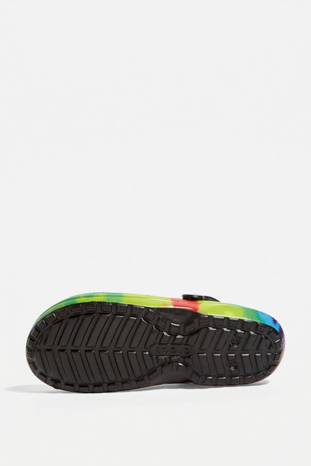 Crocs Black Tie-Dye Classic Lined Clogs #4