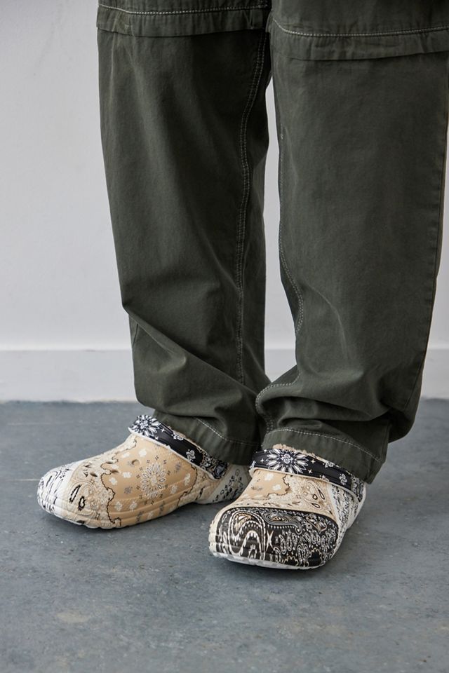 Crocs Bandana Print Classic Lined Clogs | Urban Outfitters UK