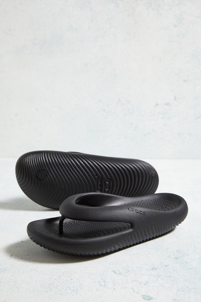 Crocs - Tongs moelleuses noires  #3