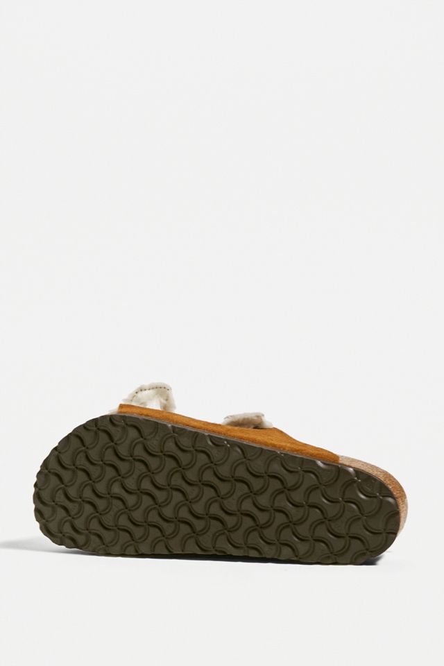 Birkenstock Arizona Mink Shearling Sandals #4