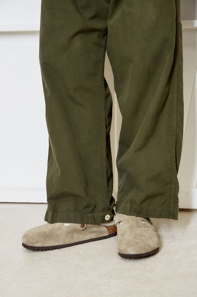 Birkenstock Boston Taupe Natural Suede Clogs #2