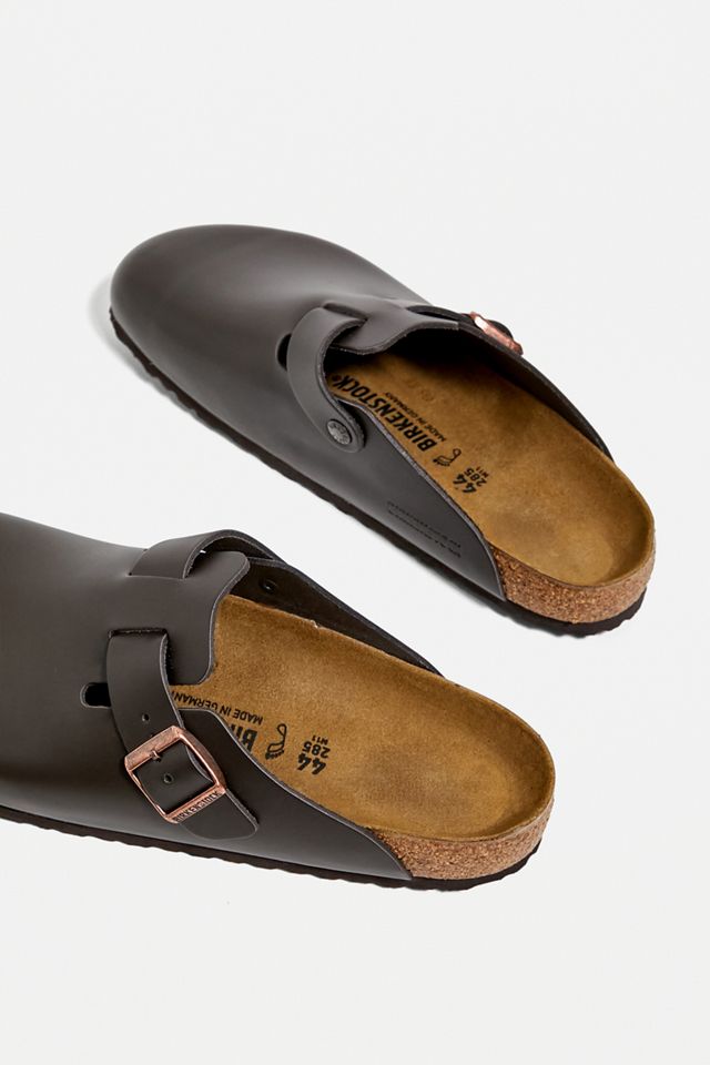 Birkenstock - Sabots en cuir naturel Boston marron foncé #2