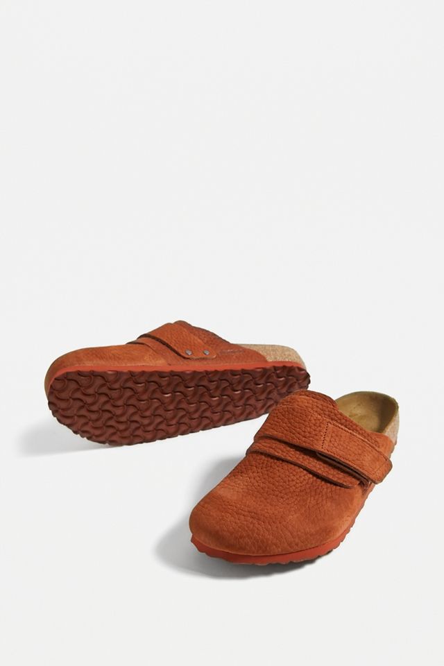 Birkenstock Nagoya Desert Buck Burnt Clay Clogs | Urban Outfitters UK
