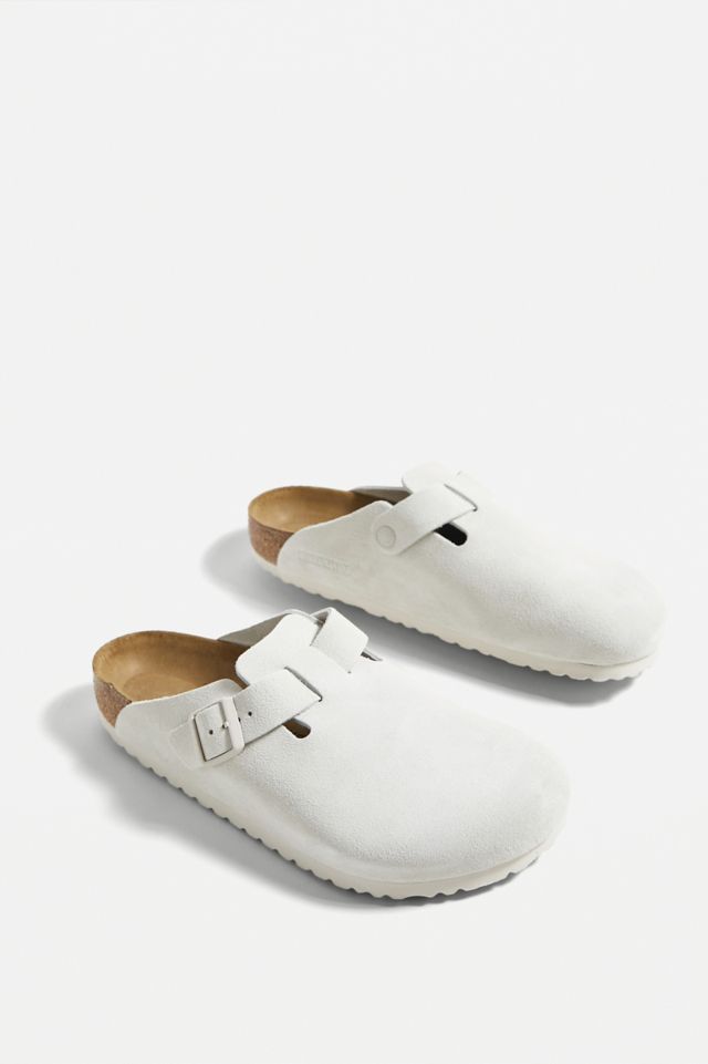 Birkenstock boston hot sale white leather